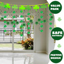 7.5 ft Decorations with Shamrock Strings and Swirls, 8 Pack