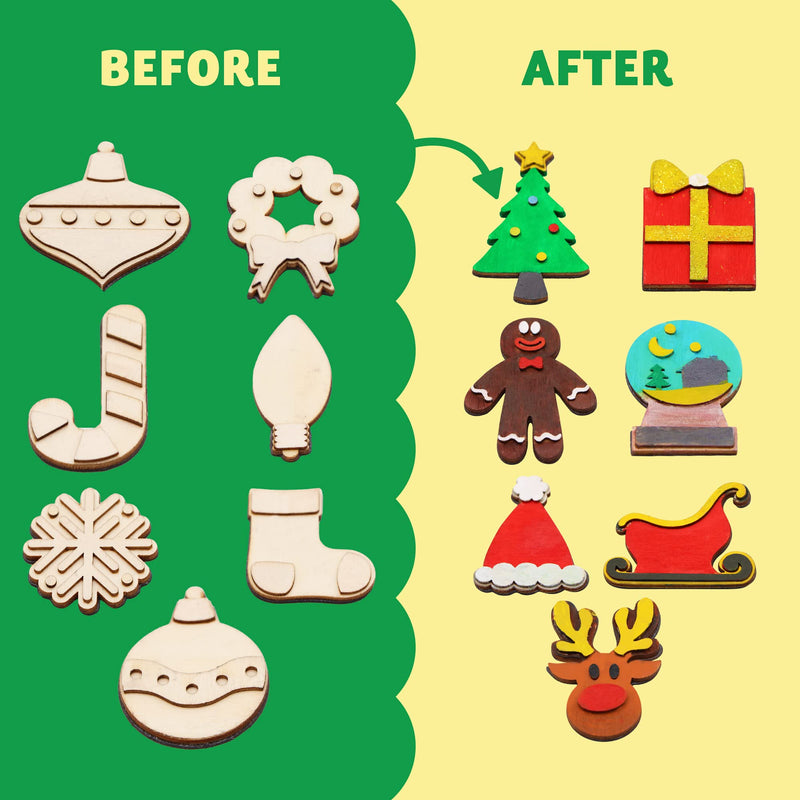Christmas Wooden Magnet Creativity Arts & Crafts Painting Kit