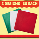 Holiday Tissue Paper Assortment (three Colors) 180 Piece Set