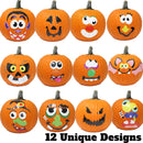 Pumpkin Decoration Stickers, 20-pack