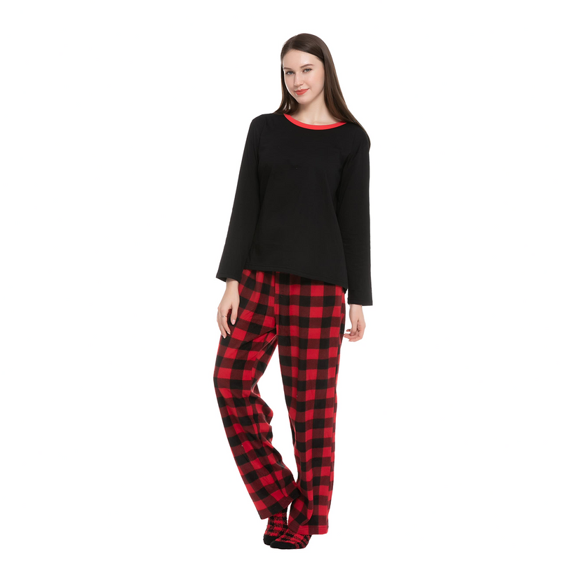 Women Red and Black Pajamas