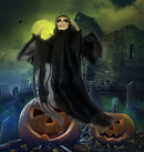 25-inch Animated Skeleton Ghost