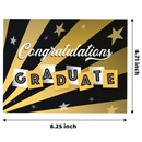 Graduation Cards (Black & Gold) with 9 Designs