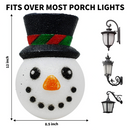 2 Pcs Christmas Cute Snowman Porch Light Cover