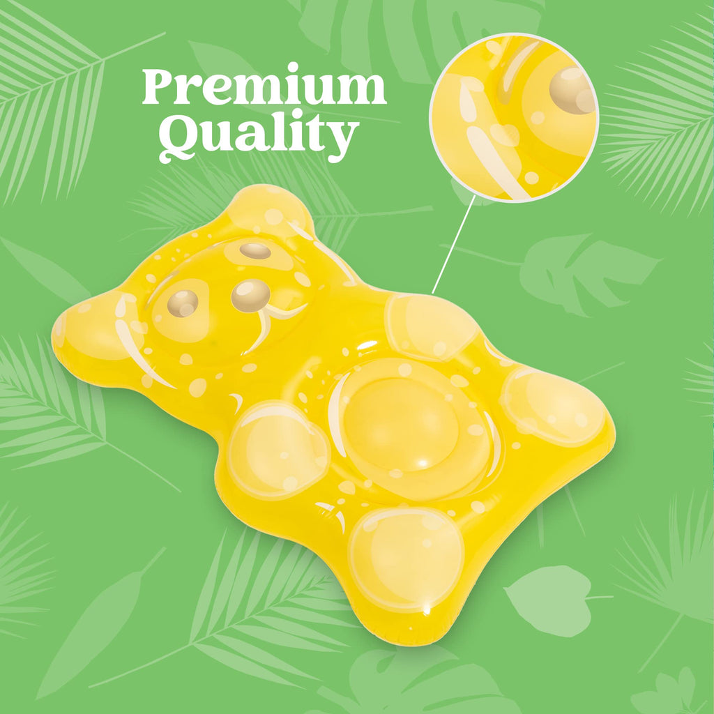 Inflatable Bear Pool Float SLOOSH- 60in Inflatable Gummy Bear Pool Float