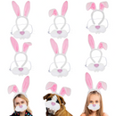 Bunny Nose and Ears Costume Accessories, 6 pcs
