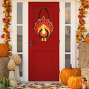 3D Thanksgiving Turkey Burlap Banner