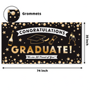 Large Fabric Banner + Hanging Banner (Black), 3 pcs