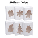 White Treat Boxes with Window, 24 Pcs