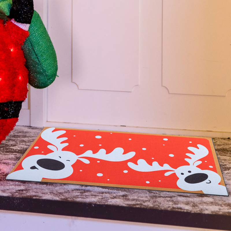 Peeking Reindeer Doormat