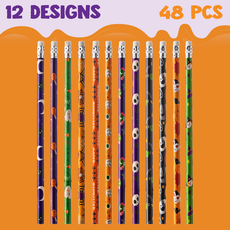 JOYIN | Halloween Pencil and Ruler Set 96 Pcs