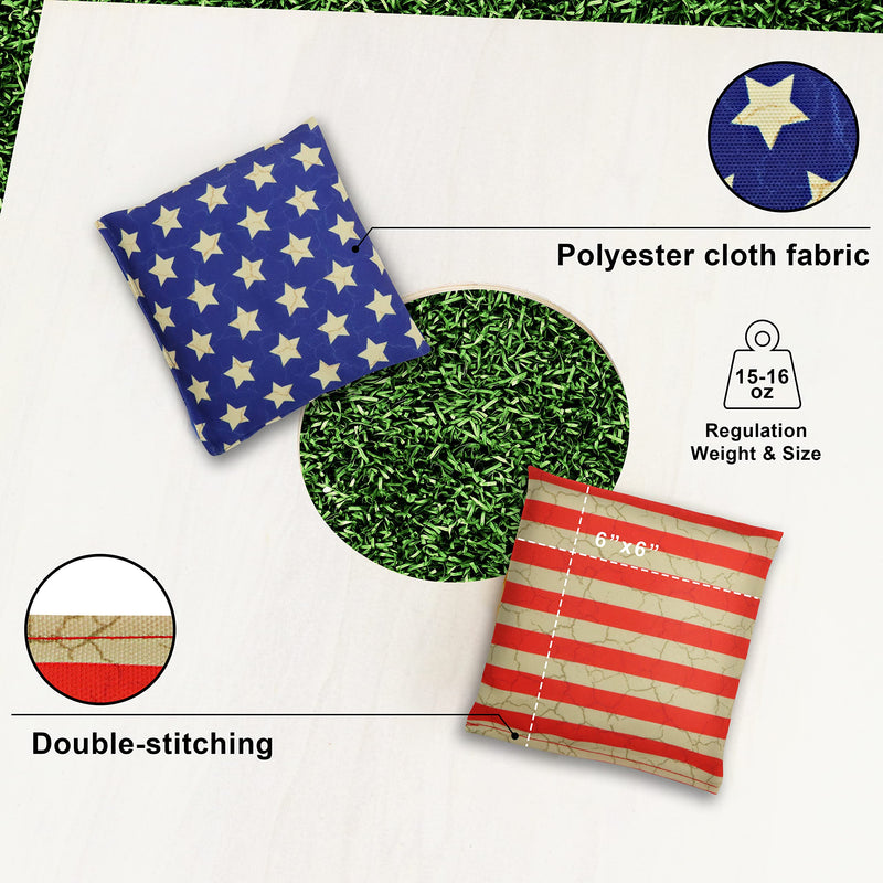 FIELDAY - American Flag Bean Bag, 8 pcs