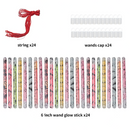 Hanging Wands Glowsticks, 24 Pcs