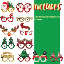 12Pcs Christmas Party Accessories Frame