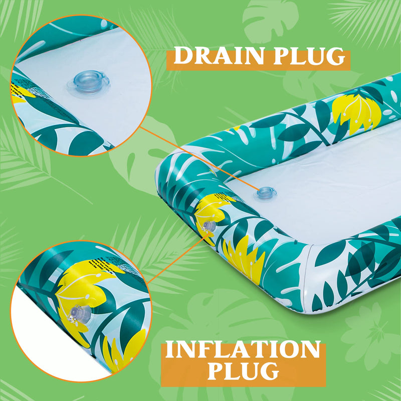 SLOOSH - Tropical Inflatable Cooler Serving Trays, 2 Pcs