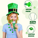 St Patrick's Day LED Shamrock Necklace Set, 6 Pcs