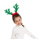 Light Up Reindeer Headband (Green), 2 Pcs