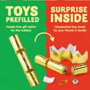 10in Snowflake Christmas No-Snap Party Favor (Gold & Silver), 8 Pcs