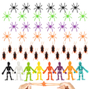 Halloween Assorted Toys Set with Treasure Box, 130 Pcs