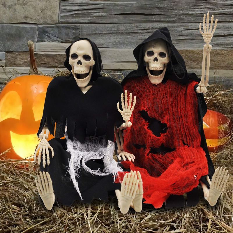 Scary Halloween Skeleton. 2 Pcs