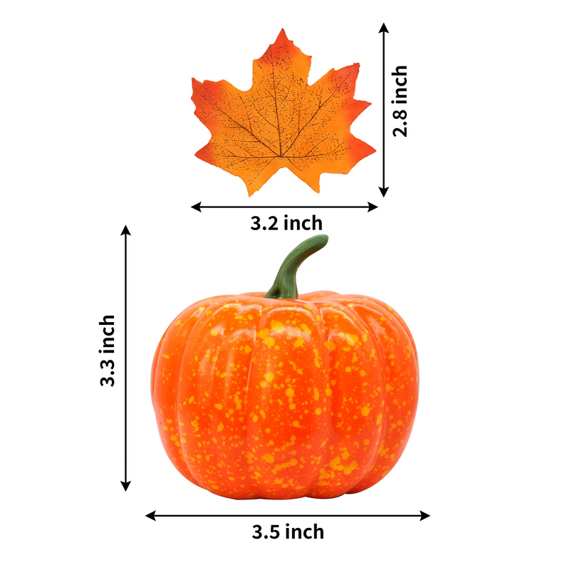 72 Pcs Thanksgiving Artificial Pumpkins