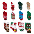12 Days Advent Calendar - Socks, 12 Packs (Santa, Snowman, Reindeer, Gingerbread Man)