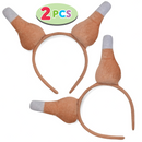 Turkey Drumstick Headbands, 2 Pack