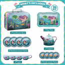 Mermaid Pretend Tin Teapot Set