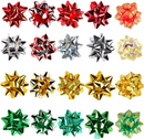 Self-adhesive Bows & 8 Rolls Of Christmas Curling Ribbons, 48 Pcs