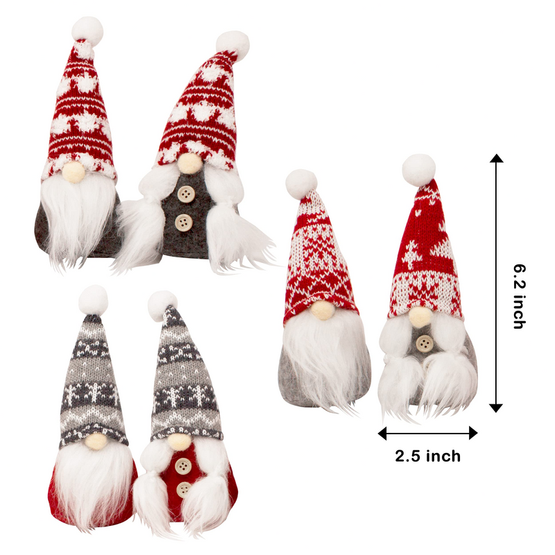 3 Couple Gnome Ornaments Set