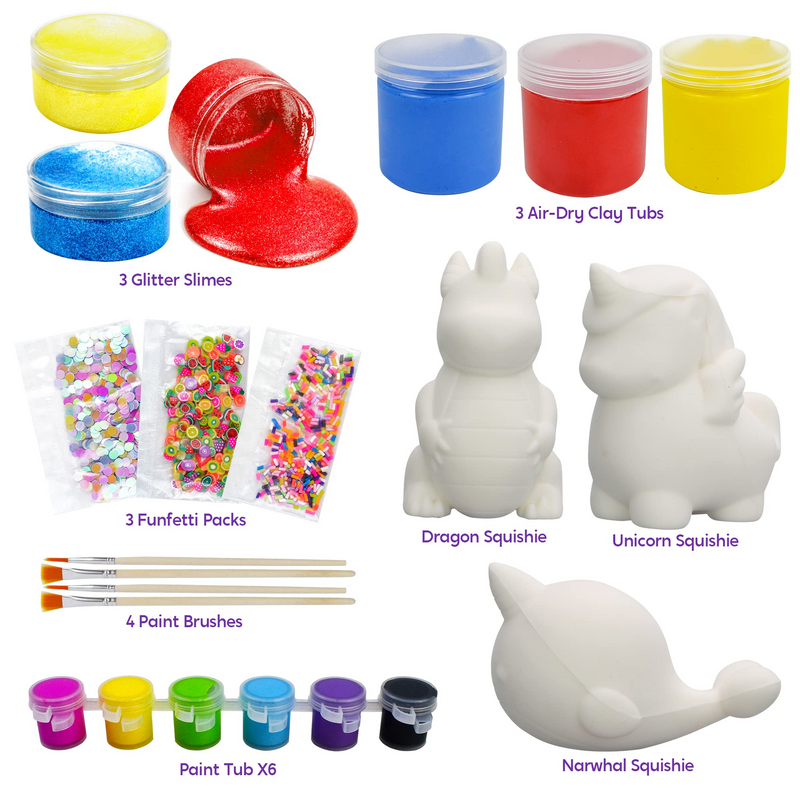 KLEVER KITS - DIY Toy Fantasy Slime and Squishy Set