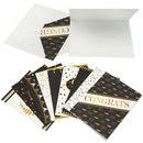 Graduation Cards (Black & Gold), 72 pcs
