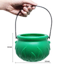 Lucky Leprechaun Plastic Coins And Large Green Cauldron
