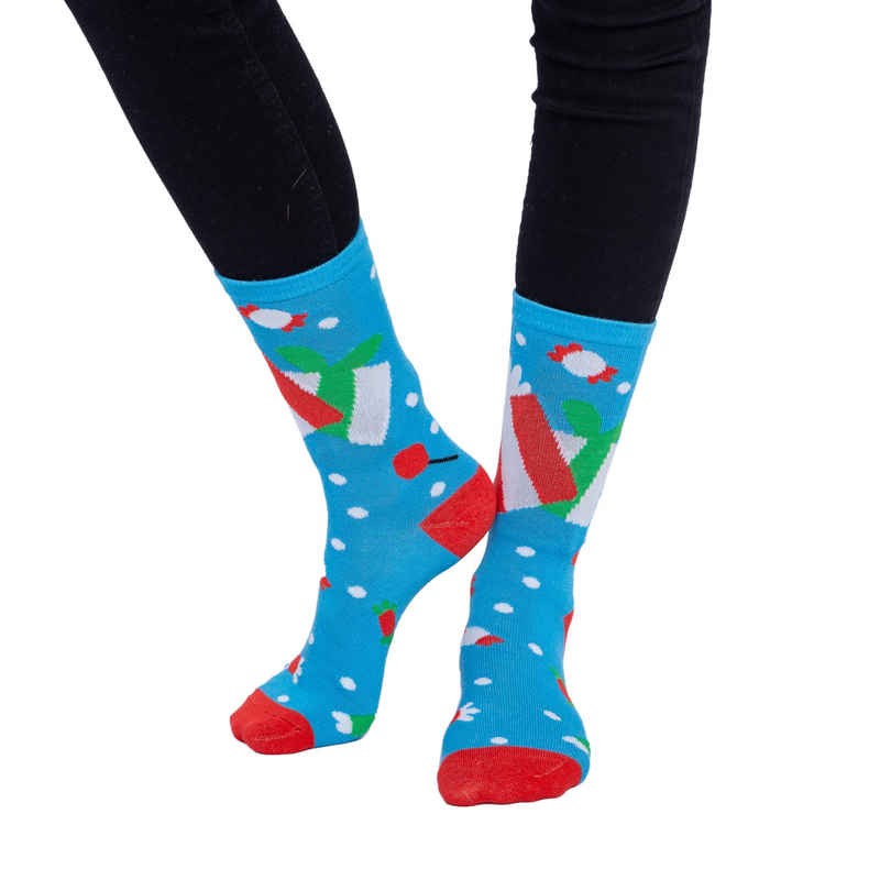 12 Pairs Soft Cotton Christmas Socks