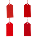 Red Kraft Paper Gift Tags, 200 Pcs