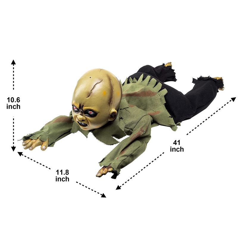 Animated Crawling Baby Zombie Halloween Decorations