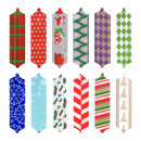 24 Christmas Gift Wrap Ribbon Pull Bows