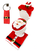 10 Pcs Santa and Snowman Bathroom Decoration