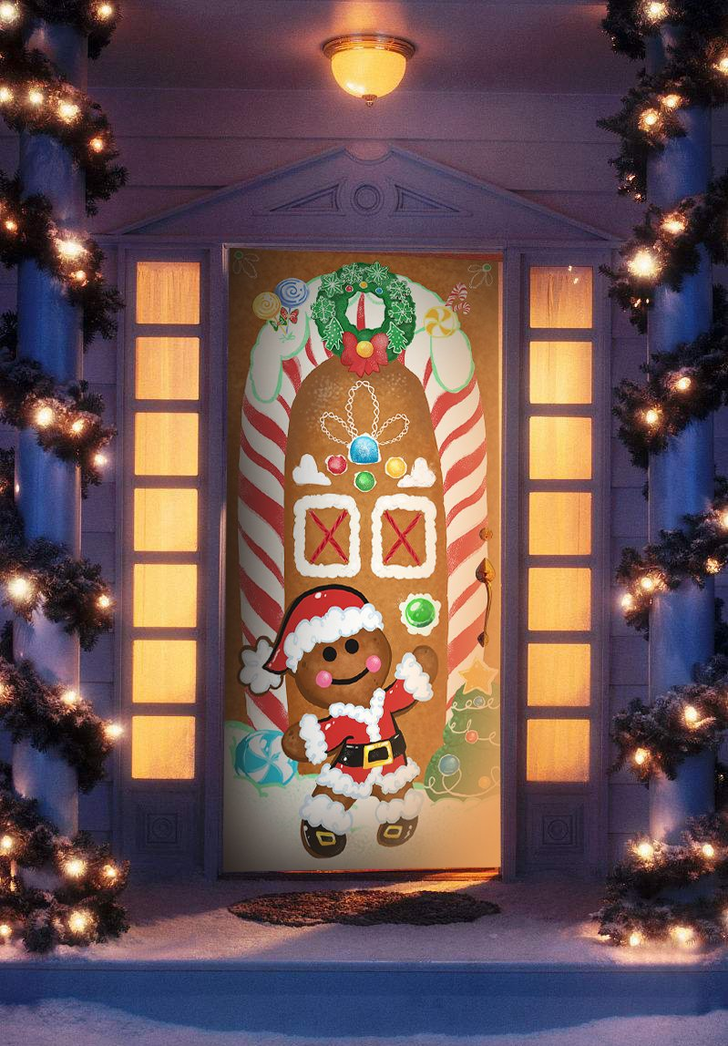 Sweet Gingerbread Door Cover