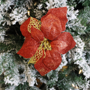 22 Artificial Poinsettia Christmas Flowers
