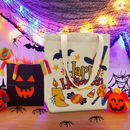 Big Halloween Canvas Tote Bags, 3 Pcs