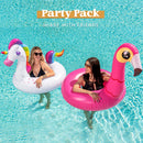 Sloosh - 39in Unicorn And Flamingo Pool Float Bundle, 2 Pcs