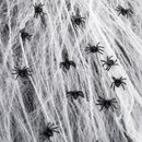 400sqft Stretch Spider Web And Extra 60 Rubber Fake Spiders