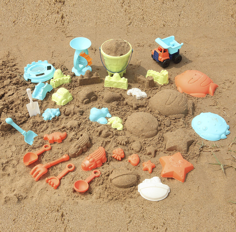 Beach Toys with Mesh Bag, 28 Pcs