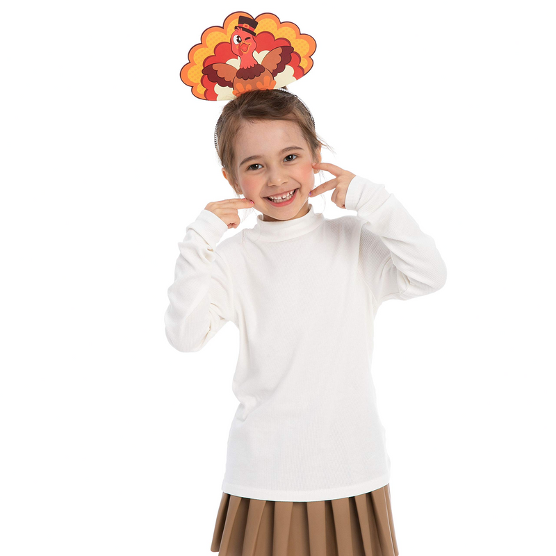 Thanksgiving Turkey Headband, 24 Piece