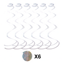 Snowflake Hanging Swirls and Strings Decoration, 18 Pcs