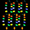 Holiday Christmas Led Light Up Bulb Necklace, 6 Pack