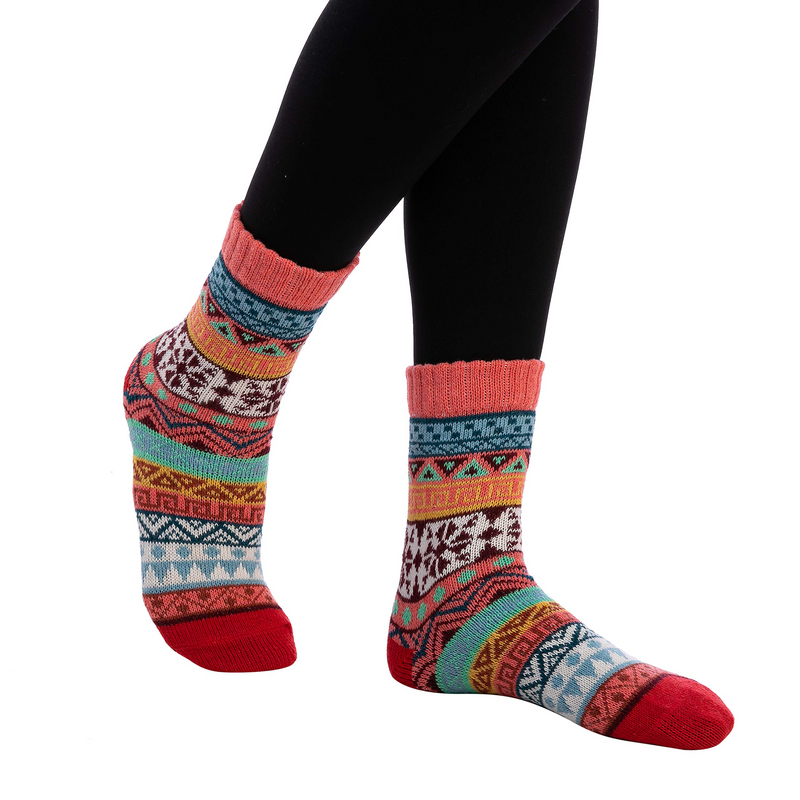6 Piece Christmas Wool Socks