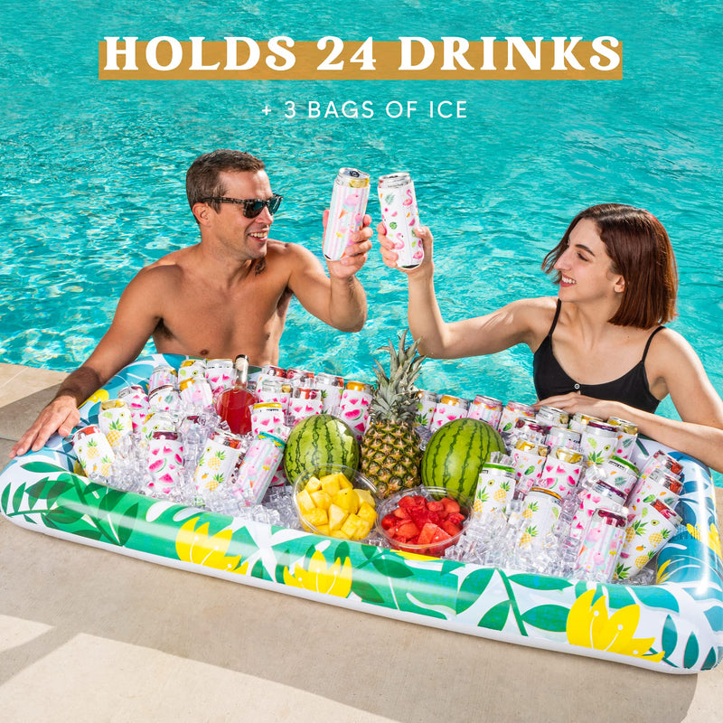 SLOOSH - Tropical Inflatable Cooler Serving Trays, 2 Pcs