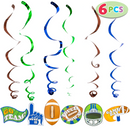 Football Hanging Swirl Decorations